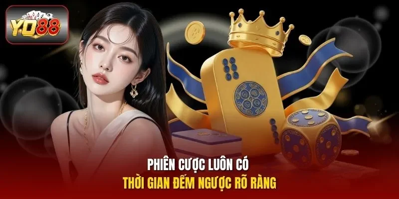 Phiên cược luôn có thời gian đếm ngược rõ ràng